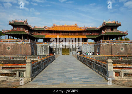 NGO Mon Tor am historischen Hue Zitadelle (Reichsstadt), Hue, North Central Coast, Vietnam Stockfoto
