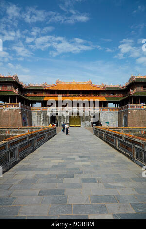 NGO Mon Tor am historischen Hue Zitadelle (Reichsstadt), Hue, North Central Coast, Vietnam Stockfoto