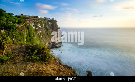 Uluwatu Tempel Klippe Stockfoto