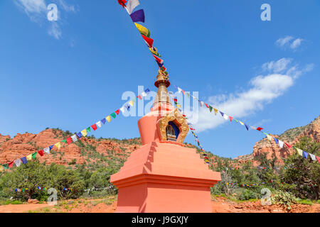 Amitabha-Stupa in Sedona, Arizona Stockfoto