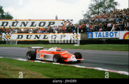 Alfa Romeo Tipo 179, Bruno Giacomelli 1980 British GP. Chassis 03 Stockfoto