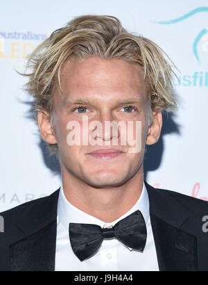 West Hollywood, Kalifornien, USA. 1. Juni 2017. Cody Simpson kommt für die 9. Heath Ledger Stipendium Jahresessen im Sunset Marquis Hotel. Bildnachweis: Lisa O'Connor/ZUMA Draht/Alamy Live-Nachrichten Stockfoto