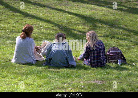 Glasgow Kelvingrove Park Szenen zu Fuß Stockfoto