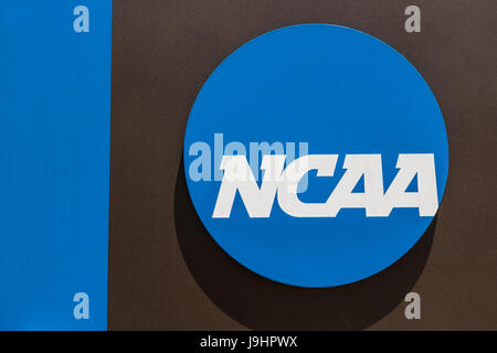 Indianapolis - ca. Juni 2017: National Collegiate Athletic Association Headquarters. Die NCAA regelt sportliche Programme vieler Hochschulen und Arbeitsvermittler Stockfoto