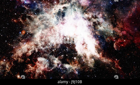 Galaxy im Deep Space, glühende geheimnisvolles Universum. Stockfoto