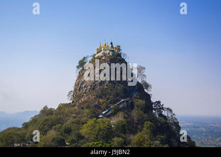 Myanmar, Mandalay Provinz, Mount Popa, Taung Talat Stockfoto