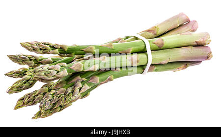 Spargel auf dem weißen Hintergrund isoliert. Stockfoto