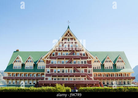 Das schöne historische Prince Of Wales Hotel In Alberta Stockfoto