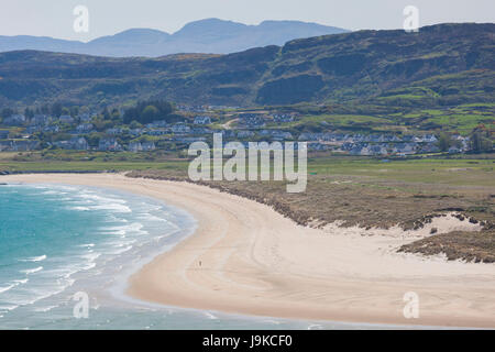 Irland, County Donegal, Dunfanaghy, Blick auf die Stadt vom Horn Head Stockfoto