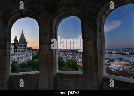 Schöne Fischerbastei in Budapest Ungarn Stockfoto