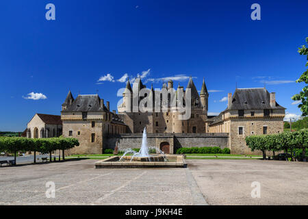 Frankreich, Dordogne, Jumilhac le Grand, das Schloss Stockfoto