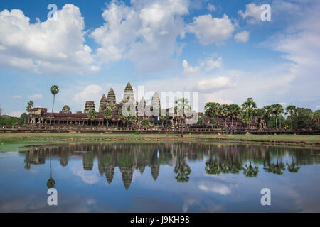 Angkor Wat Tag Zeit Reflexion auf dem See Stockfoto
