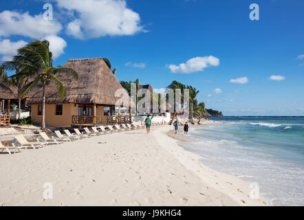 White Sand Beach in Playa del Carmen, Riviera Maya, Mexiko Stockfoto