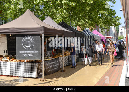 Freitag Markt, High Street, Chelmsford, Essex, England, UK Stockfoto