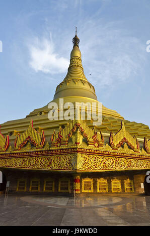 globale Vipassana Pagode, Gorai, Mumbai, Maharashtra, Indien, Asien Stockfoto