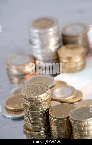 Bankkredite Institution, europäisch, Kaukasisch, Euro, Münze, Finanzen, Stockfoto