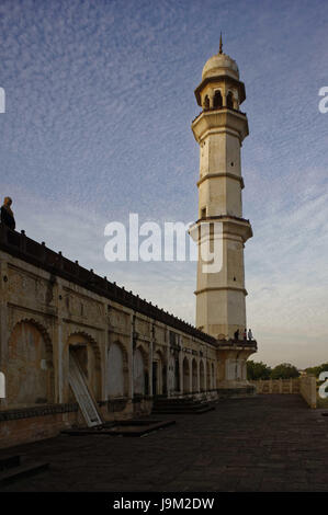 Minarett der Bibi-ka Maqbara, Aurangabad, Maharashtra, Indien, Asien Stockfoto