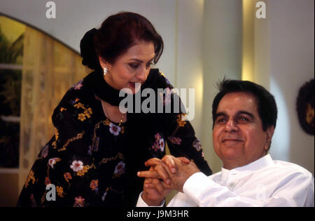 Dilip Kumar, indischer Schauspieler, Saira Banu, indische Filmschauspielerin, Ehefrau, Yusuf Khan, Tragödienkönig, Der Erste Khan, Indien, Asien Stockfoto