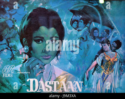 Indisches bollywood hindi-Filmplakat von Dastaan, BR Films, Indien, Asien Stockfoto