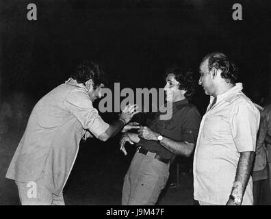 Shashi Kapoor, Shatrughan Sinha und Yash Chopra, Indien, Asien Stockfoto