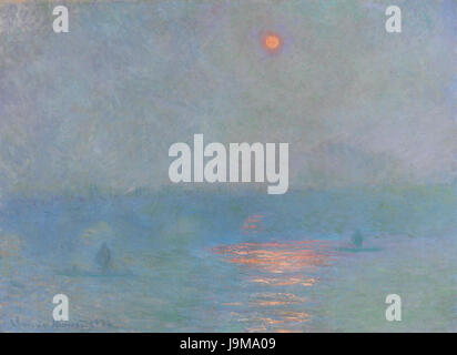 Claude Monet 1899 1901 Waterloo Bridge Soleil Dans le brouillard Stockfoto