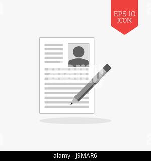 Signieren Fortsetzungs-Symbol. Flache Design grau-Symbol. Moderne Benutzeroberfläche Webnavigation, Zeichen. Abbildung element Stock Vektor