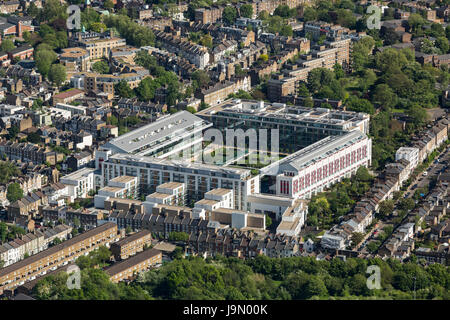 Highbury, ehemalige Heimat des Arsenal Football Club wurde in Wohnungen und Apartments umgebaut. Islington, London N5 Stockfoto