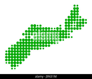 Karte von Nova scotia Stockfoto