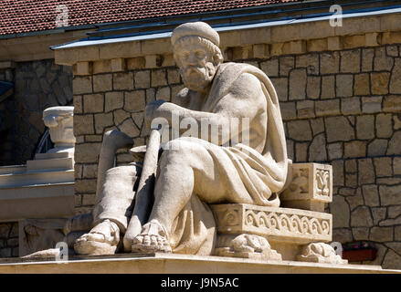 Skulptur des Gottes Asklepios in Essentuki, nördlichen Kaukasus, Russland. Stockfoto