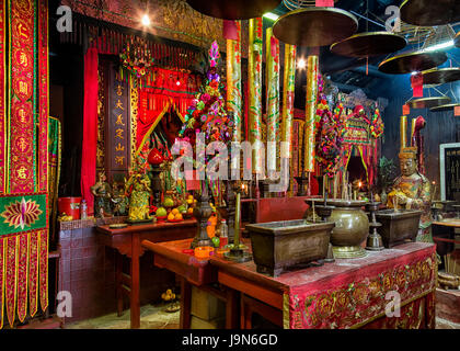 Kwan Tai Buddhistentempel in Tai O in Hong Kong Stockfoto