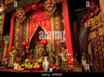 Kwan Tai Buddhistentempel in Tai O in Hong Kong Stockfoto