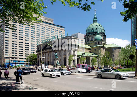 Maria, Königin der Welt Kathedrale in der Innenstadt von Montreal, Quebec, Kanada Stockfoto