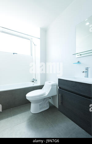 kleines Bad mit Dusche WC und Waschbecken Stockfoto, Bild: 22218078 - Alamy