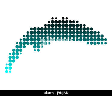 blau, grün, Schweiz, Illustration, Frankreich, Kreis, Karte, gepunktet, Stockfoto