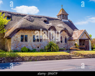 Einem englischen Cottage-Kirche auf dem Lande auf der Isle Of Wight England UK Stockfoto