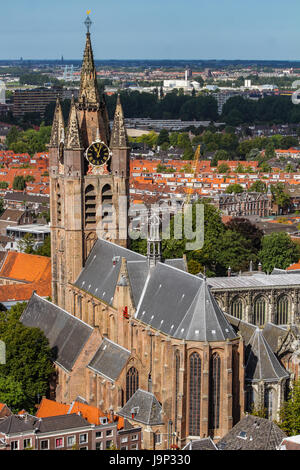 Oude Kerk, alte Kirche, Delft, Niederlande Stockfoto