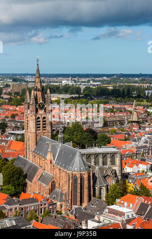 Oude Kerk, alte Kirche, Delft, Niederlande Stockfoto