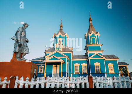 Krasnyy Partizan, Dobrush Bezirk Gomel Region, Weißrussland. Denkmal für die im Kampf für die Befreiung der Region Gomel im großen patriotischen Wa gefallenen Helden Stockfoto