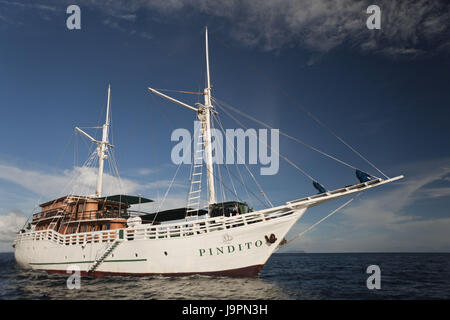 Tauch Kreuzfahrt vor Sorong, Raja Ampat, West Papua, Indonesien Stockfoto