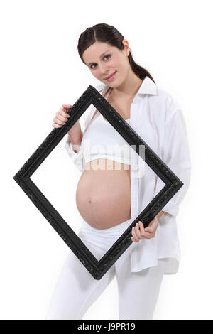 schwarz, dunkelhäutigen, tiefschwarze, tiefschwarz, Baby, Erwachsene, Bauch, Bauch, Erwachsene, Stockfoto