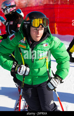 Cortina d ' Ampezzo, Italien 29. Januar 2017. Goggia Sofia während des Trainings Audi Fis alpinen Ski Weltcup Super-G Stockfoto