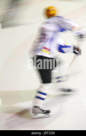 Eishockey, Spielszene, Unschärfe, Stockfoto