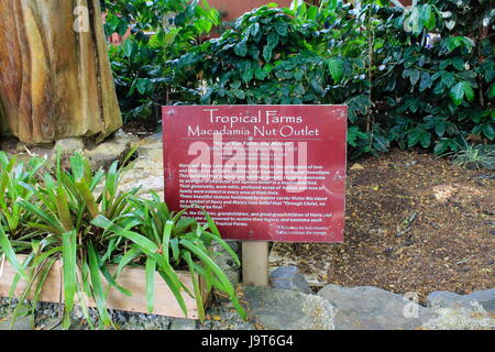 Honolulu, Hawaii, USA - 29. Mai 2016: Statue Zeichen für Harry und Mary Lake. Stockfoto