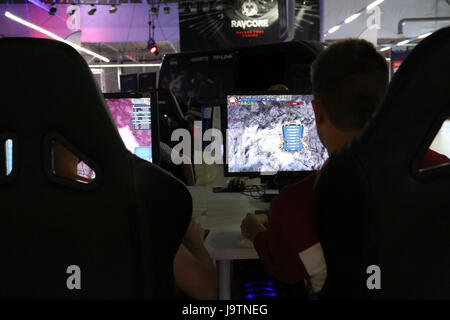 Polen, Nadarzyn, 3. Juni 2017: Erste Comic-Con in Warschau stattfand. Tausende von Spieler, Spieler und Cosplay-Fans versammelten sich für das Ereignis. © Madeleine Ratz/Alamy Live-Nachrichten Stockfoto