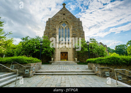 Die Loyola Alumni Memorial Kapelle an der Loyola University Maryland in Baltimore, Maryland. Stockfoto