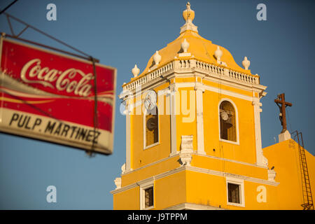 Die Iglesia Esquipulas befindet sich in der Stadt El Sauce, Nicaragua. Stockfoto