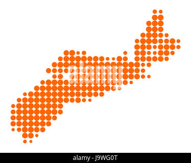 Karte von Nova scotia Stockfoto