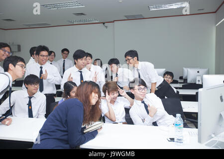 Bangkok, Thailand - 17. November 2015: König Mongkut Institut der Technologie Krabang ist eine Forschungs- und Bildungseinrichtung in Thailand.A clas Stockfoto