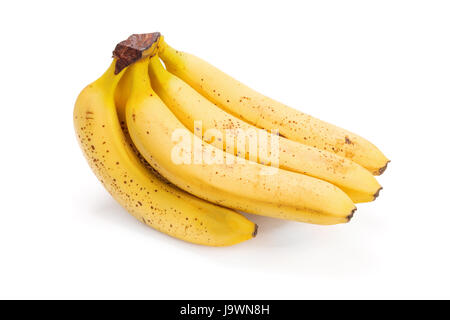 Bund über reife Bananen isoliert Stockfoto