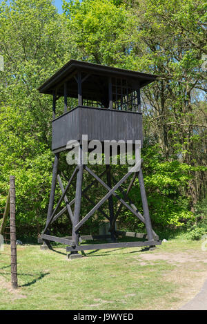 Das Durchgangslager Westerbork war ein zweiter Weltkrieg Nazi-Flüchtling, Inhaftierung und Transit Camp in Hooghalen, zehn Kilometer nördlich von Westerbork, im Norden Stockfoto